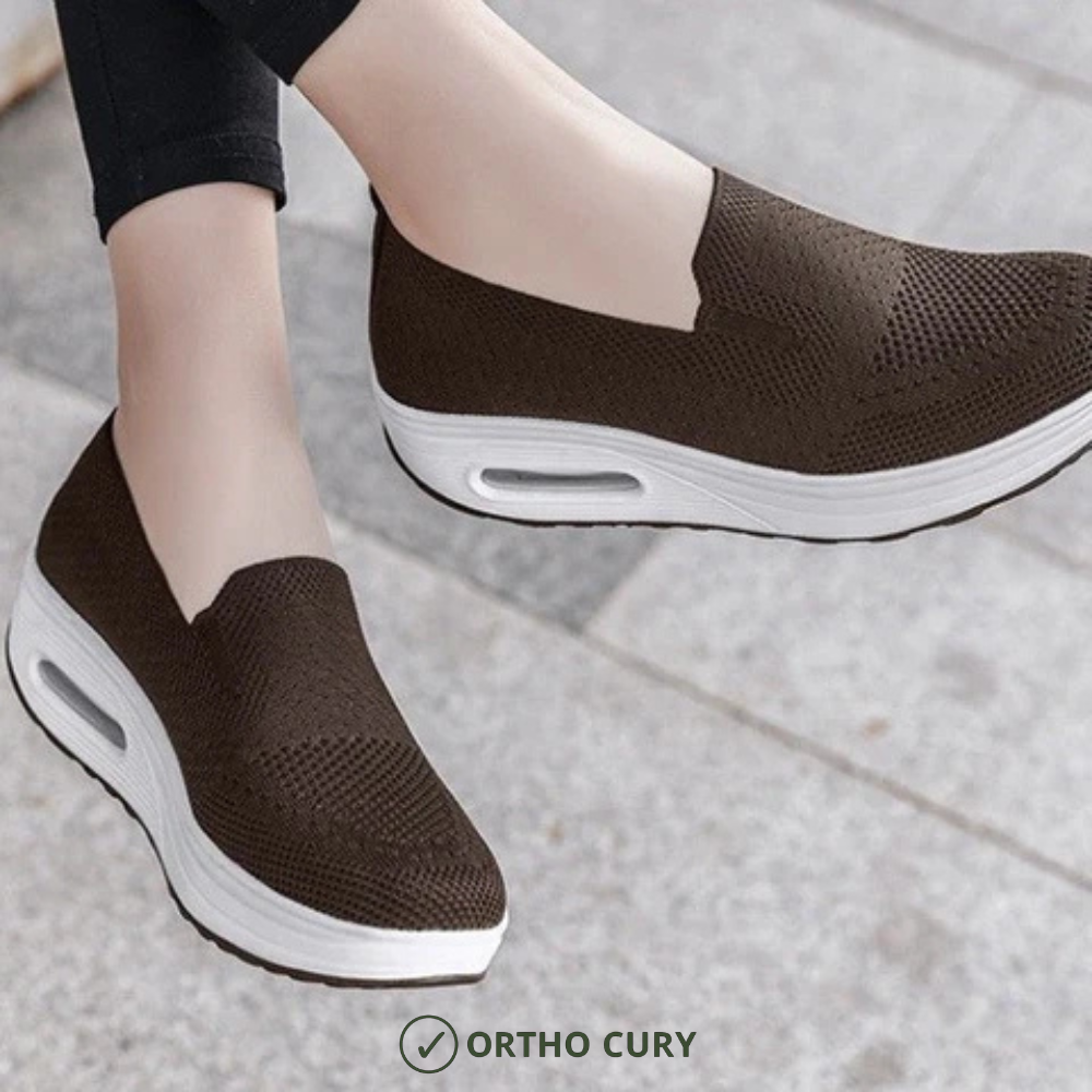 Ortho Paris - Baskets confort femme Marron