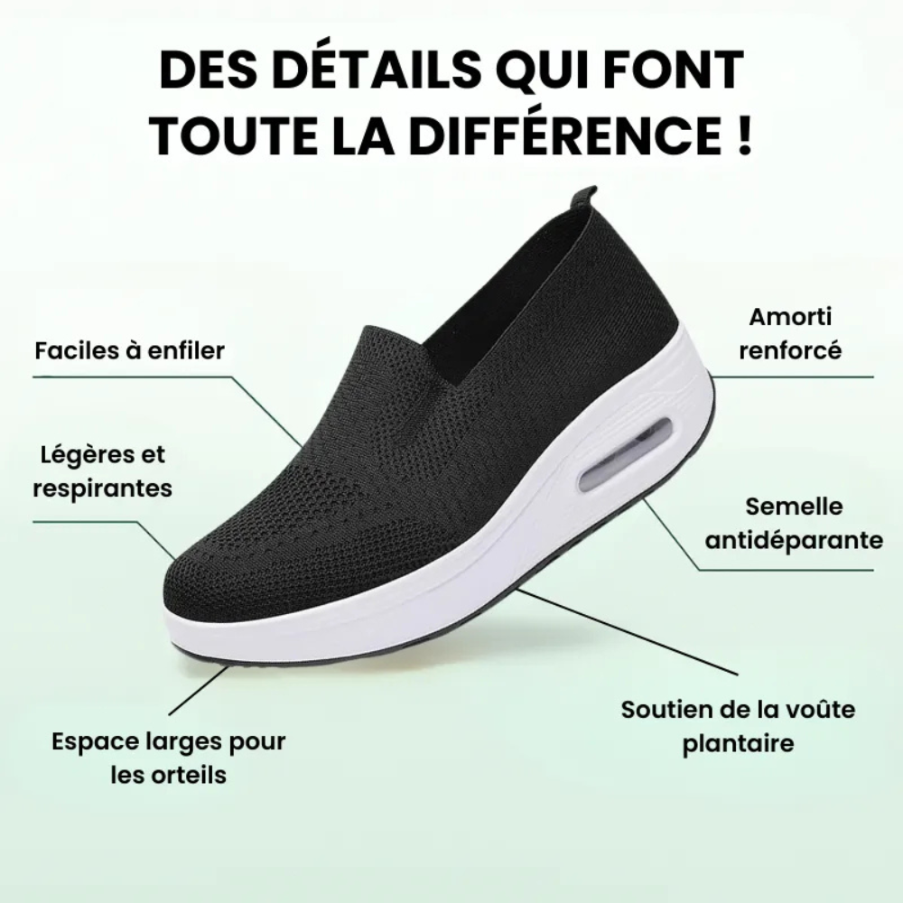 Ortho Paris - Baskets confort femme Bleu